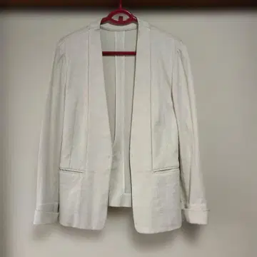 UNITED ARROWS 노카라 자켓 아이보리