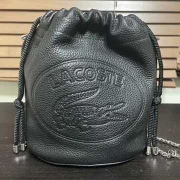 라코스테 숄더백 블랙