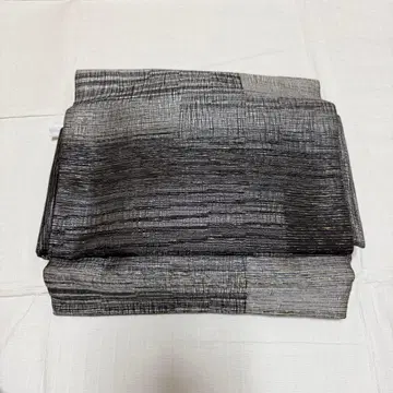 미사용 순수 실크 만들기 오비 모노톤 야마토 금제 박스 포함