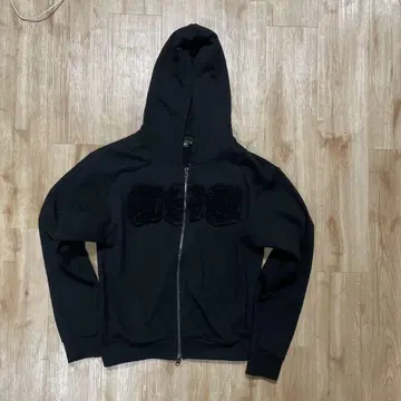 AAKAM 블랙 풀 지퍼 후디 사이즈 2