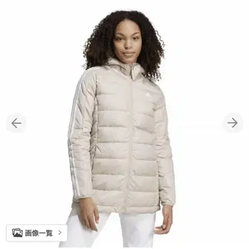 adidas 라이트 다운 후드 부착 후드티