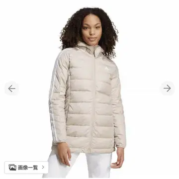 adidas 라이트 다운 후드 부착 후드티