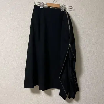 noirkeininomiya 울 지퍼 스커트