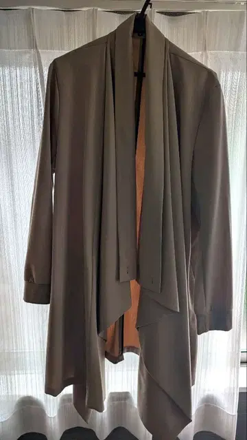 NO ID. BLACK 베이지 롱 자켓