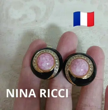 NINA RICCI 스톤 장식 귀찌
