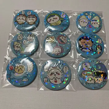 치이카와 (먼작귀) 수족관 홀로그램 캔뱃지 컬렉션 컴플리트 세트