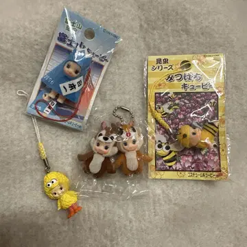 지역 한정 큐피 스트랩 4개 세트 헤이세이 레트로