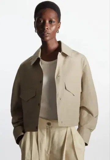 COS BOXY-FIT CROPPED JACKET 34