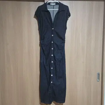 [ 새상품급 ] ZARA 데님 셔츠 롱 원피스