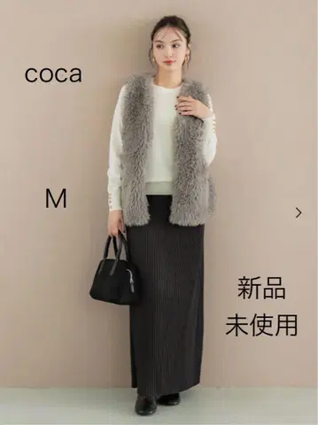 coca 그레이지 퍼 베스트 M 사이즈