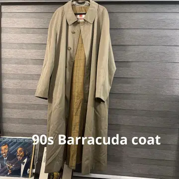 Barracuda 스탠 칼라 롱 코트 베이지