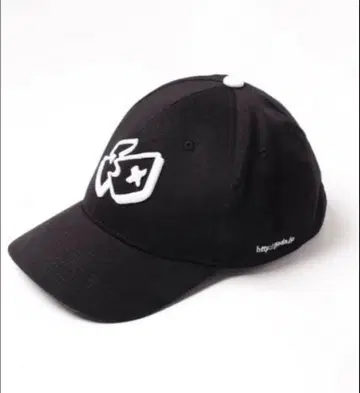 Jieda 자수 로고 캡 블랙