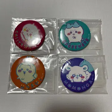 치이카와(먼작귀) 캔뱃지 레트로 인쇄풍 4개 세트 낱개 판매 불가