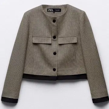 [ ZARA ] 노카라 하운드투스 자켓