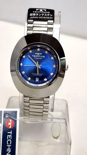 [ 새상품 ] 테크노스 초경 텅스텐 쿼츠 손목시계 남성용