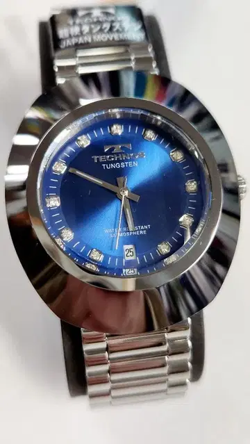 [ 새상품 ] 테크노스 초경 텅스텐 쿼츠 손목시계 남성용