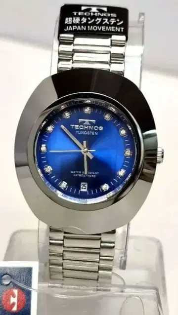 [ 새상품 ] 테크노스 초경 텅스텐 쿼츠 손목시계 남성용