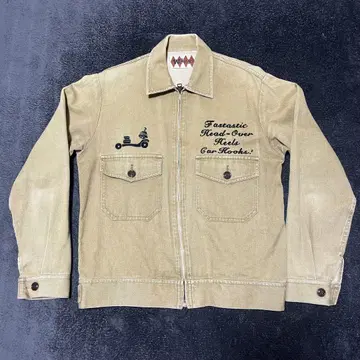 WEIRDO 위어드 FARBS 데님 자켓 베이지