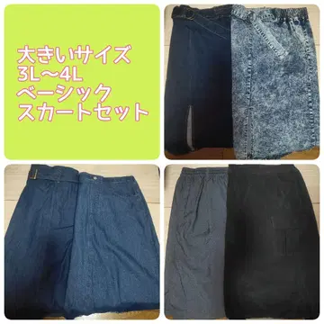 빅 사이즈 3L~4L 스커트 세트