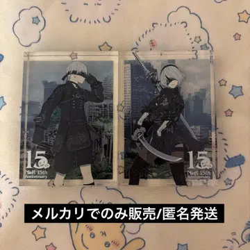 NieR 15th 트레이딩 아크릴 블록 2B 9S