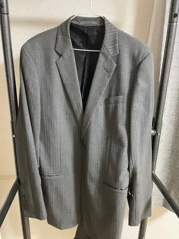 Calvin Klein 테일러드 자켓 그레이 스트라이프 셋업