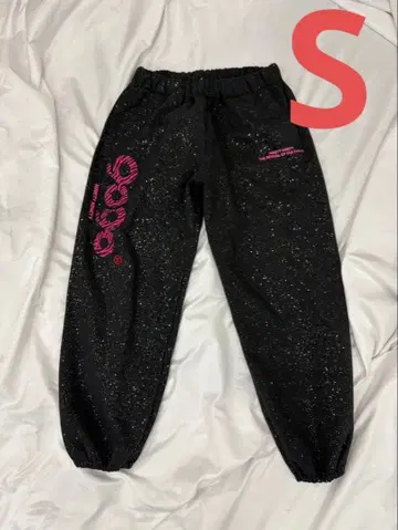 9090girl OG 로고 글리터 스웻 팬츠