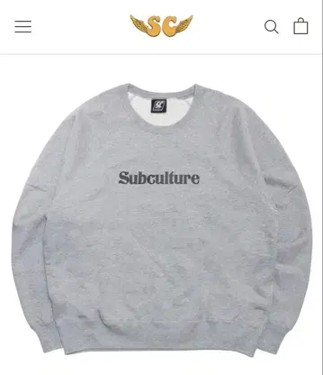 CREW NECK ( SUBCULTURE CRACK PRINT )