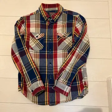 UES 웨스 WEAR WELL 체크 무늬 플란넬 셔츠