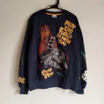 새상품급 STAR WARS 츄바카 속기모 맨투맨 디즈니 스토어