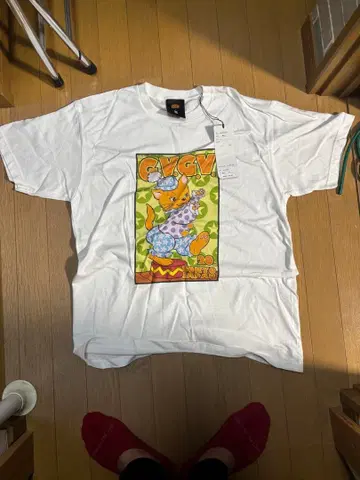 KOZIK x G.V.G.V. PRINTED H/S TEE(WHITE)