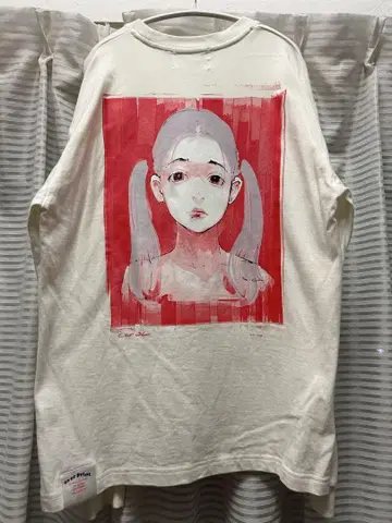 [ 백 프린트 ] Over paint x 코토츠미 롱 T M