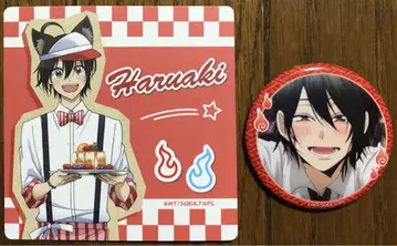 요괴워치 마네키네코 특전 코스터 캔뱃지 아베노 세이메이