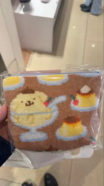 페이 폼폼푸딩 보트형 파우치