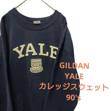 맨투맨/YALE/맨투맨/네이비/칼리지/90's/GILDAN