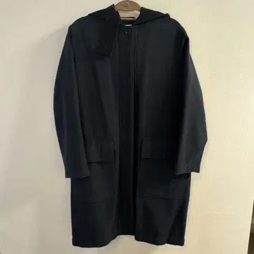 MHL. 후데트 울 코트 사이즈 1 다크 그린