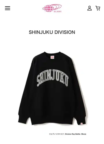 만화 빔즈 맨투맨 SHINJUKU 린넨 천랑 L 사이즈