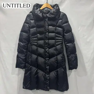 새상품급 UNTITLED 언타이틀 롱 다운 코트 블랙 M 상당