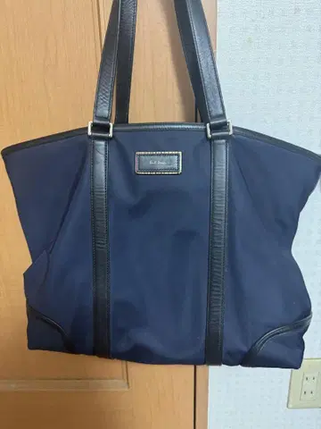 폴 스미스 네이비 나일론 토트백