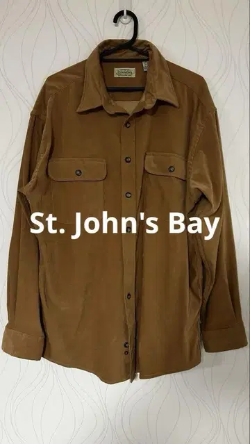 St. John's Bay 브라운 긴팔 셔츠 L