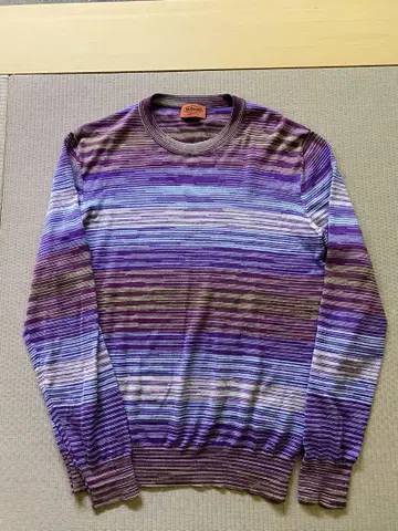 MISSONI 미쏘니 스웨터 이탈리아제 새상품급 퍼플 계열 그라데이션