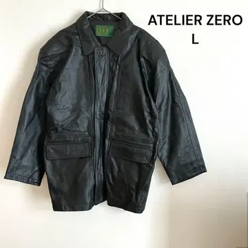아틀리에 제로 램 가죽 빈티지 허리 드로스트 루즈핏 모드 스타일 L