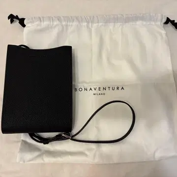 BONAVENTURA 리어백 슈링크 레더 (미니 사이즈) 블랙