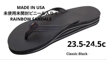 RAINBOW SANDALS 블랙 비치 샌들 M 사이즈