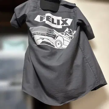 FELIX 반팔 워크 셔츠 그레이