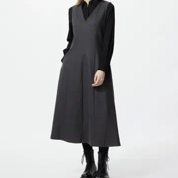 브러쉬드 저지 원피스 UNIQLO