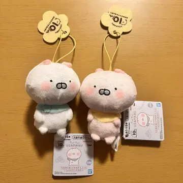 우사마루 봉제 인형 마스코트 치비치비 우사마루 남코 한정판 2종 세트 2