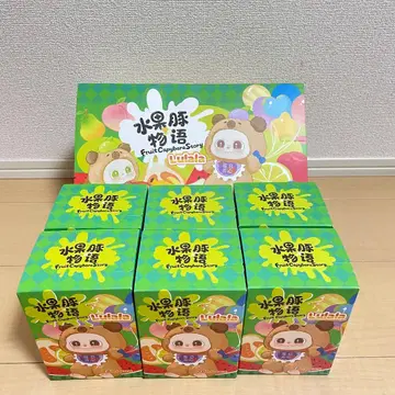 Lulala 루라라 과일 돼지 이야기 봉제 인형 키링 6체 세트 러브