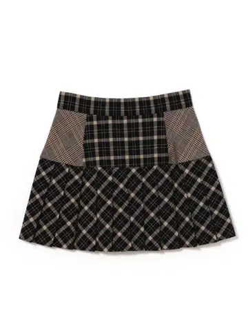 coco check pleats black M