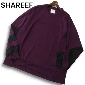 SHAREEF 퍼플 스트라이프 트레이닝복