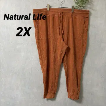 Natural Life [ 2X ] 오렌지 캐주얼 팬츠 맨투맨